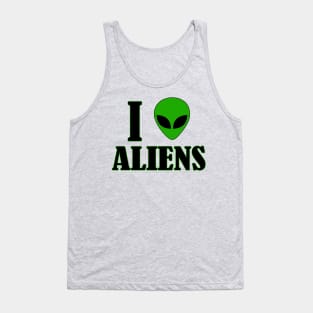 I Love Aliens Tank Top